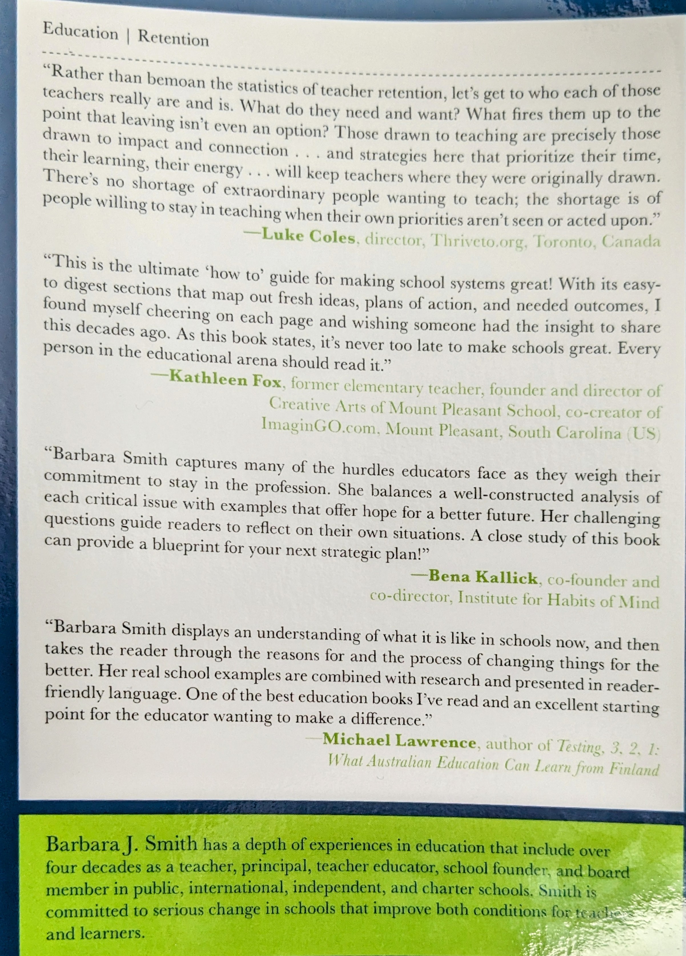 Reviews – Michael Lawrence and Dr. Fabio D'Agostin | Creating Schools…